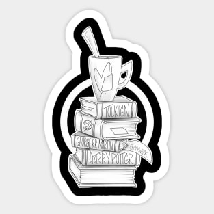 book lover <3 (fiction) Sticker